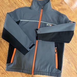 Weatherproof 32 Degrees black Gray Full Zipper Jacket kids size S (8)